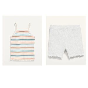 NEW!!! Little girls summer outfits from Old Navy tank top and shorts🌈